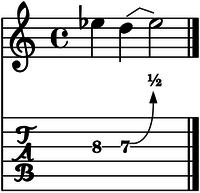 Bend medio tono cuerda 3