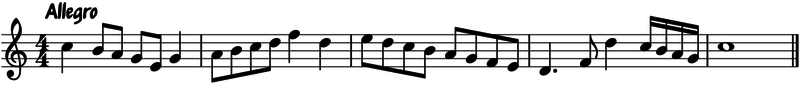 Tempo: Allegro