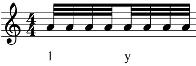 8 fusas en un tiempo