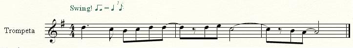 Melodía trompeta en Bb