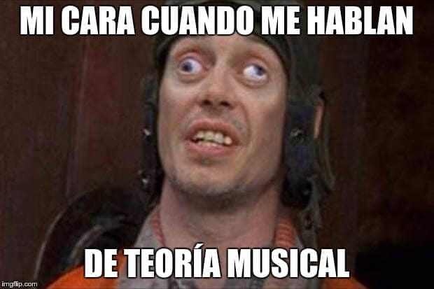 Mi cara cuando me hablan de teoría musical